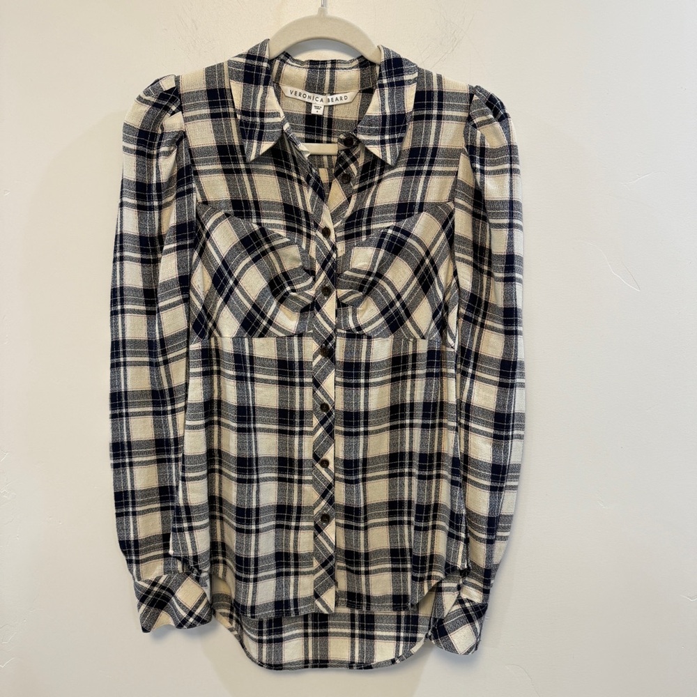 VERONICA BEARD | Candice Plaid Long Sleeve Shirt - Picture 8 of 11